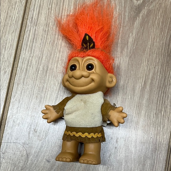 Classic Troll Doll with Bright Orange Hair - Picture 1 of 1